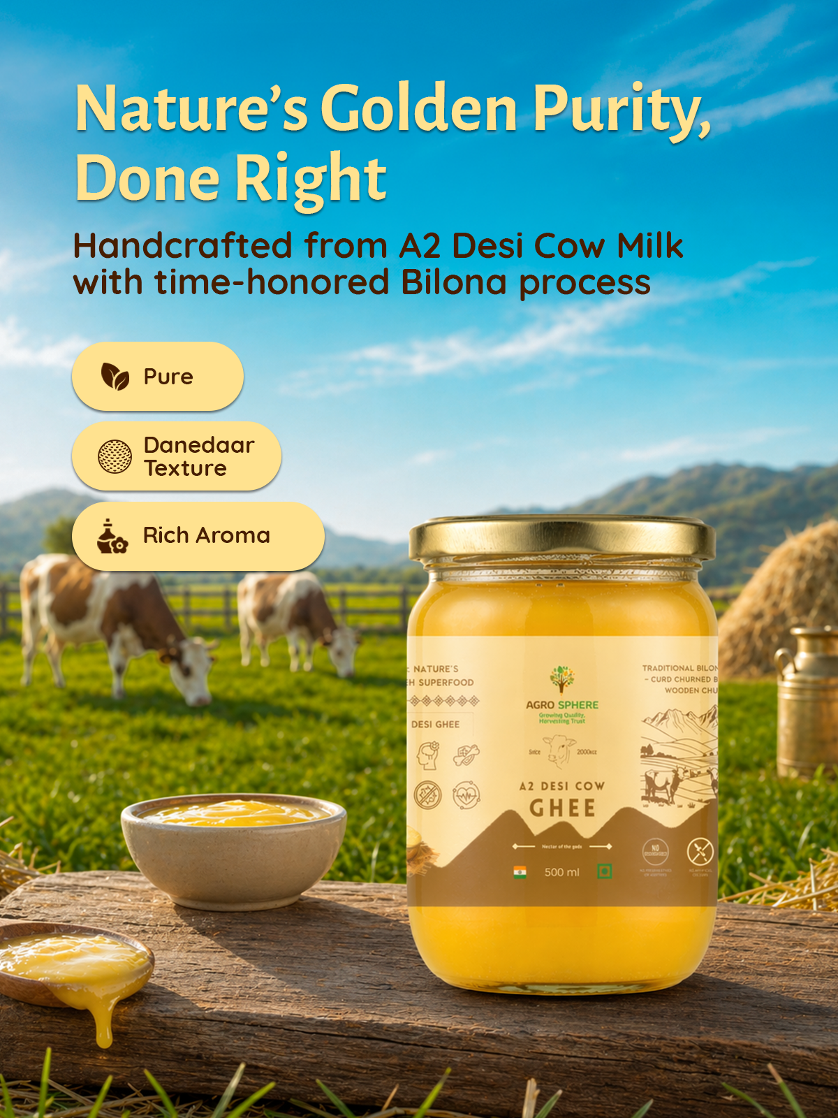 A2 Desi Cow Ghee